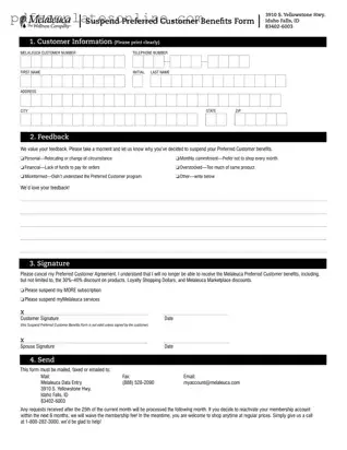 Blank Melaleuca Cancellation Form