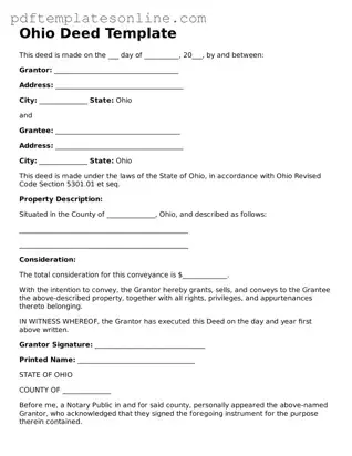 Official Ohio Deed Document