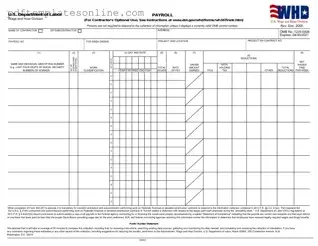 Blank U.S. DoL Form