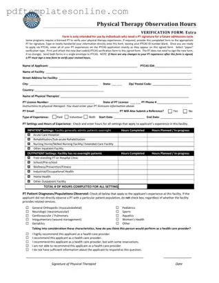 Blank Ptcas Form